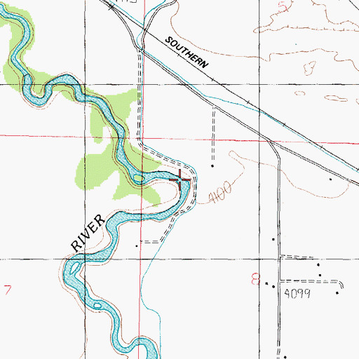 Topographic Map of Lateral Two-D, NV