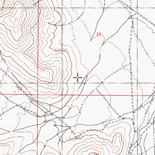 Topographic Map of Lee Canyon, NV