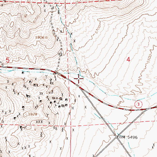 Topographic Map of Lida Canyon, NV