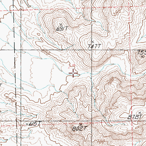 Topographic Map of Lime Canyon, NV