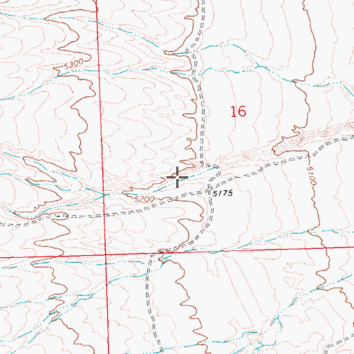 Topographic Map of Lion Canyon, NV