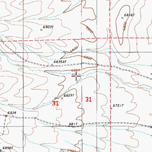 Topographic Map of Little Cottonwood Canyon, NV