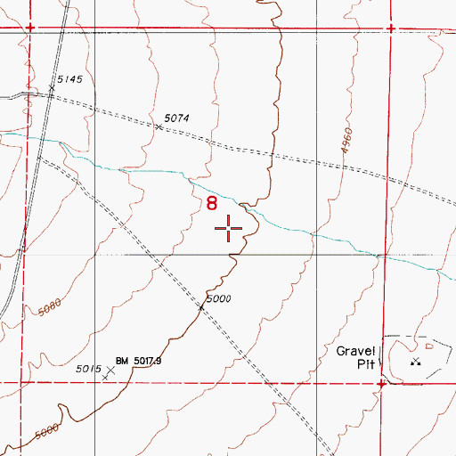 Topographic Map of Little Cottonwood Canyon, NV