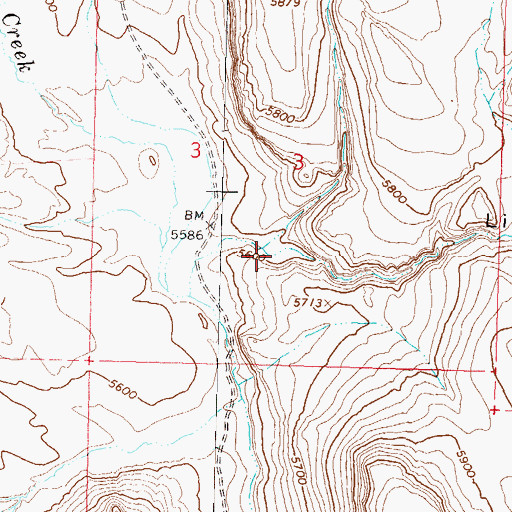 Topographic Map of Little Cottonwood Canyon, NV