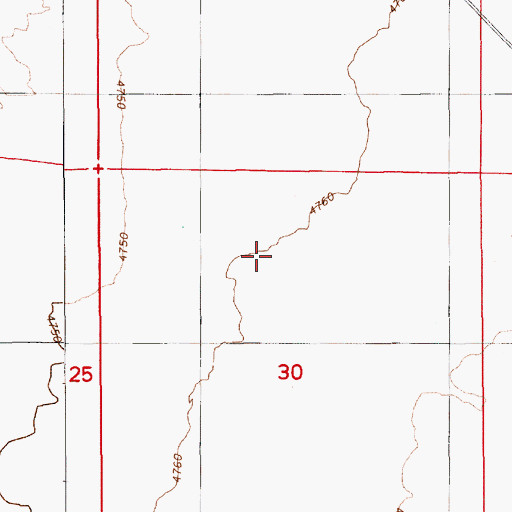 Topographic Map of Little Cottonwood Creek, NV