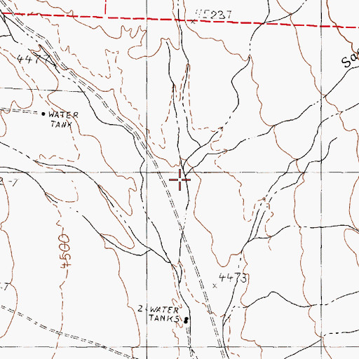 Topographic Map of Little Sage Hen Creek, NV