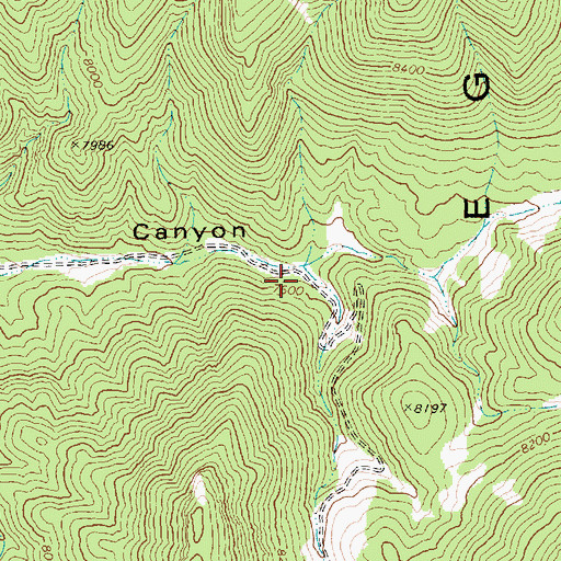 Topographic Map of Lone Pine Swale, NV