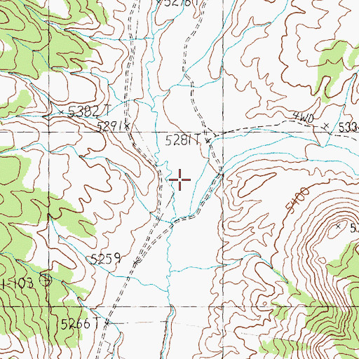 Topographic Map of Long Canyon, NV
