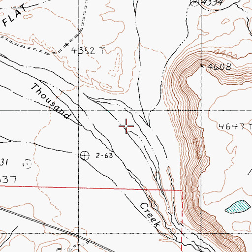 Topographic Map of Long Draw, NV