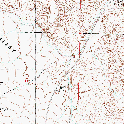 Topographic Map of Long Valley, NV