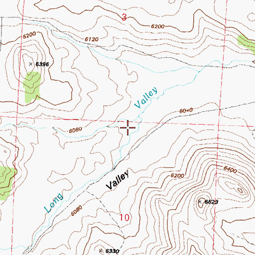 Topographic Map of Long Valley, NV