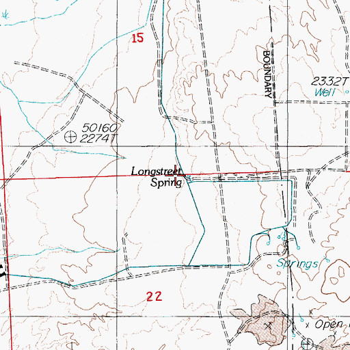Topographic Map of Longstreet Spring, NV