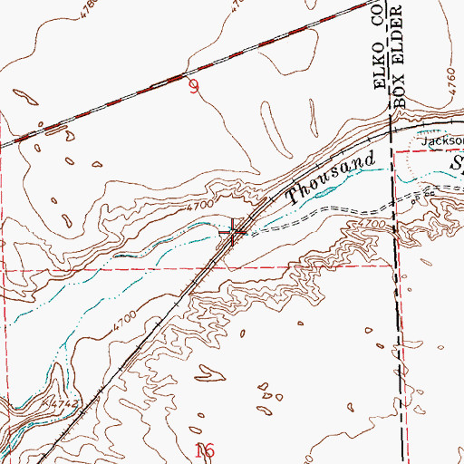 Topographic Map of Loray Wash, NV