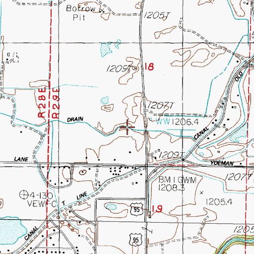 Topographic Map of Lower Soda Lake Drain, NV