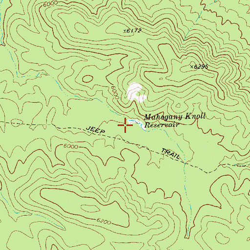 Topographic Map of Mahogany Knoll Reservoir, NV