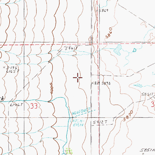 Topographic Map of Mau Creek, NV