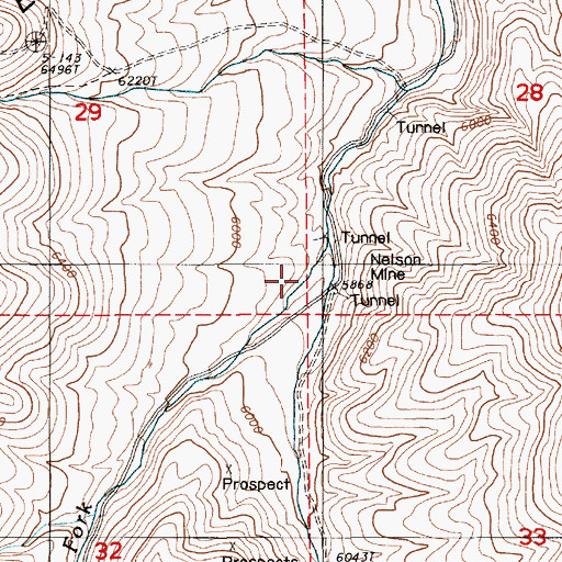Topographic Map of Maysville Canyon, NV