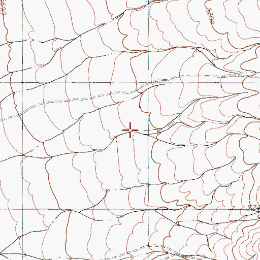 Topographic Map of McClure Canyon, NV