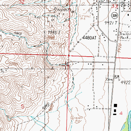 Topographic Map of McConnell Canyon, NV