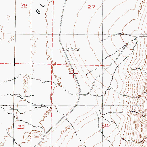 Topographic Map of McGill Canyon, NV