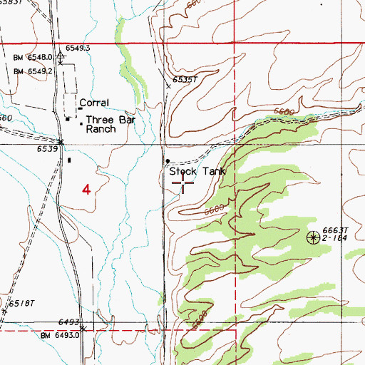Topographic Map of Meadow Canyon, NV