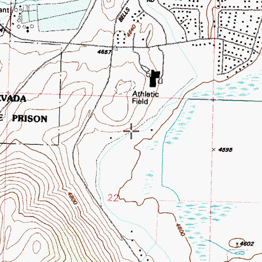 Topographic Map of Mexican Ditch, NV