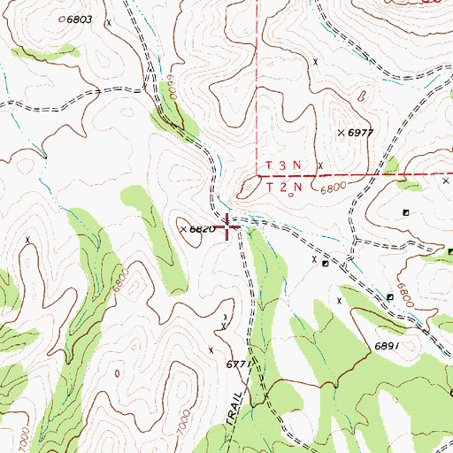 Topographic Map of Mikes Canyon, NV