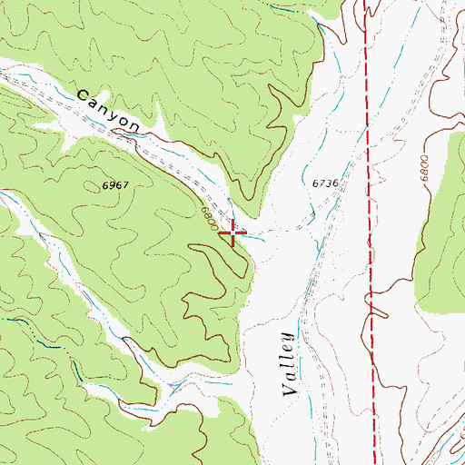 Topographic Map of Milk Ranch Canyon, NV
