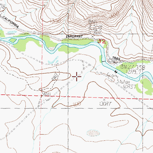 Topographic Map of Mineral Canyon, NV