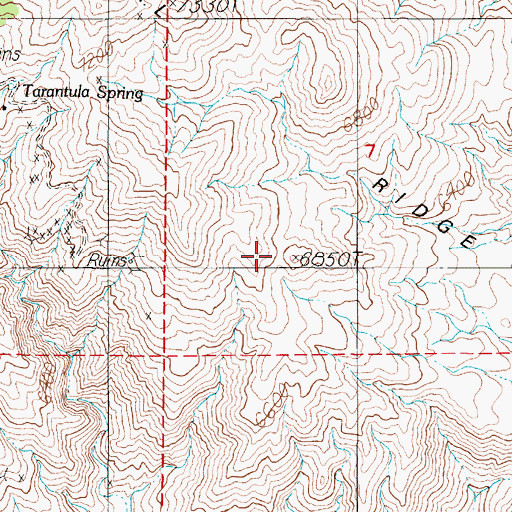 Topographic Map of Mineral Ridge, NV