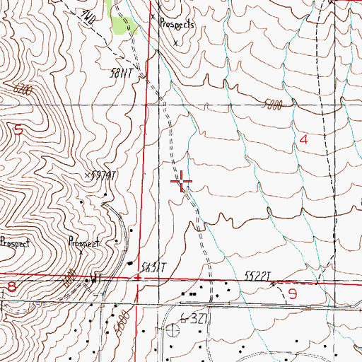 Topographic Map of Minnehaha Canyon, NV