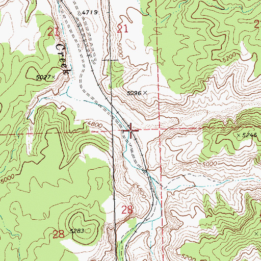 Topographic Map of Minto Canyon, NV