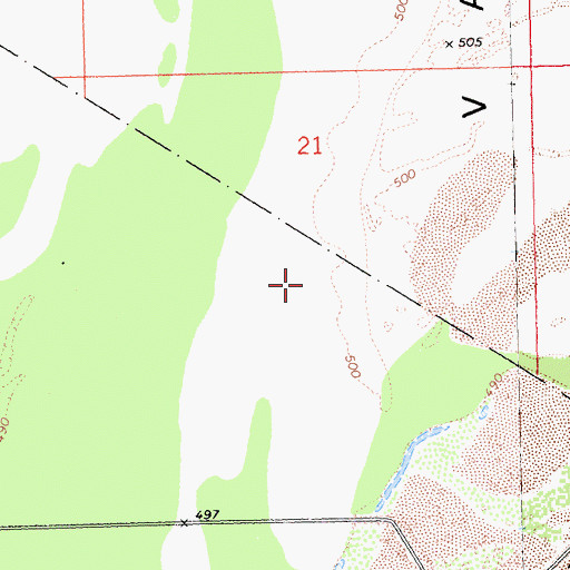 Topographic Map of Mohave Valley, NV