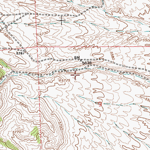 Topographic Map of Montello Canyon, NV