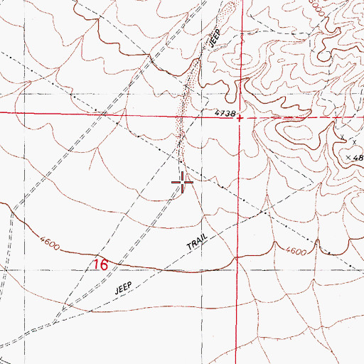 Topographic Map of Montreal Canyon, NV