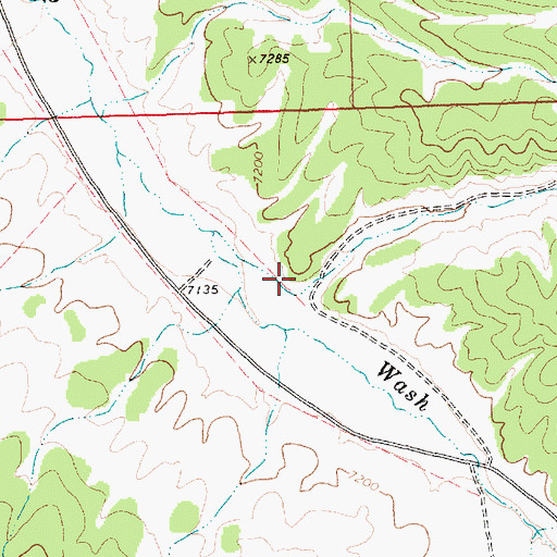 Topographic Map of Monument Canyon, NV