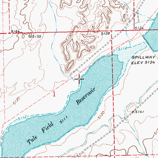 Topographic Map of Moon River, NV