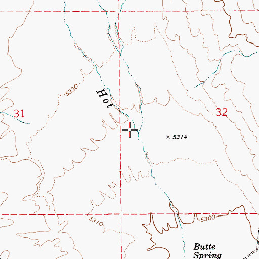 Topographic Map of Moores Station Wash, NV