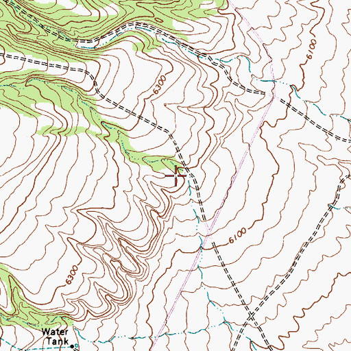Topographic Map of Morey Canyon, NV