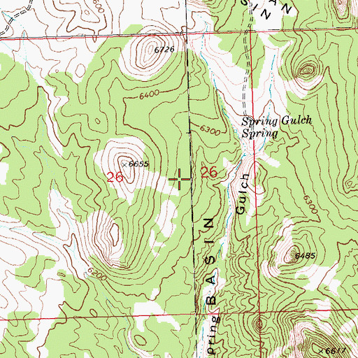 Topographic Map of Morgan Basin, NV