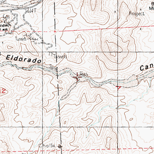 Topographic Map of Morning Star Wash, NV