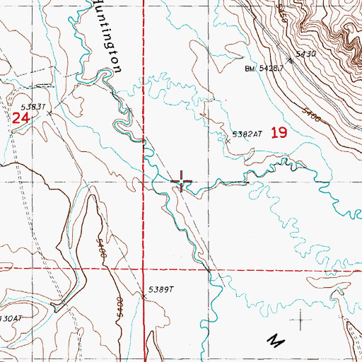 Topographic Map of Mound Valley, NV