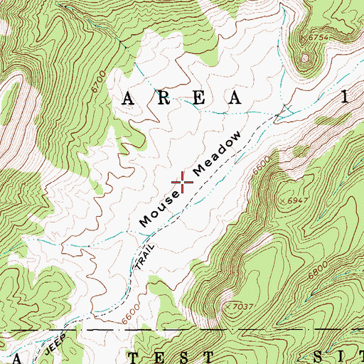 Topographic Map of Mouse Meadow, NV