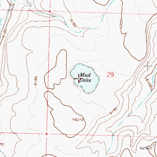 Topographic Map of Mud Lake, NV