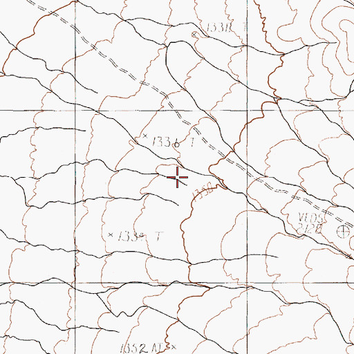Topographic Map of Mud Spring Canyon, NV