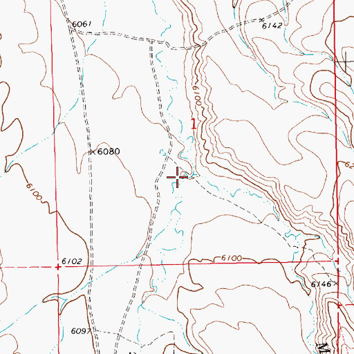 Topographic Map of Mud Spring Creek, NV