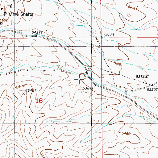 Topographic Map of Mud Spring Gulch, NV