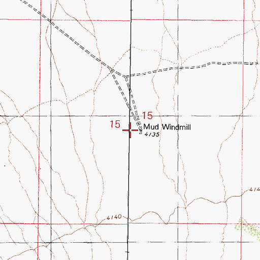 Topographic Map of Mud Windmill, NV