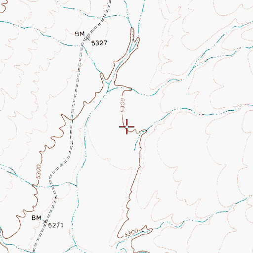 Topographic Map of Muleshoe Valley, NV