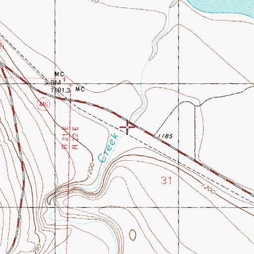Topographic Map of Mullen Pass, NV